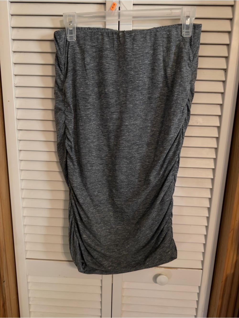 Old Navy Gray Ruched Pencil Skirt - Womens